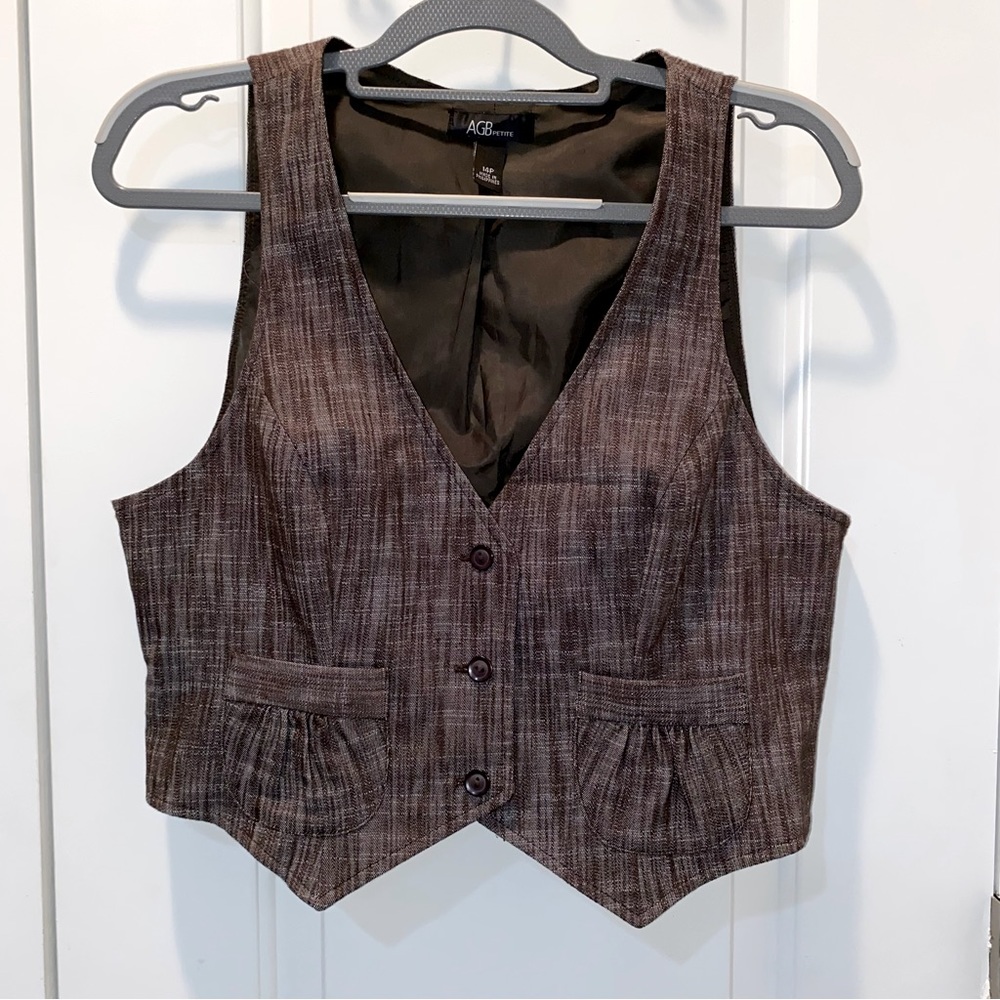AGB Petite 14P dark Brown Vest